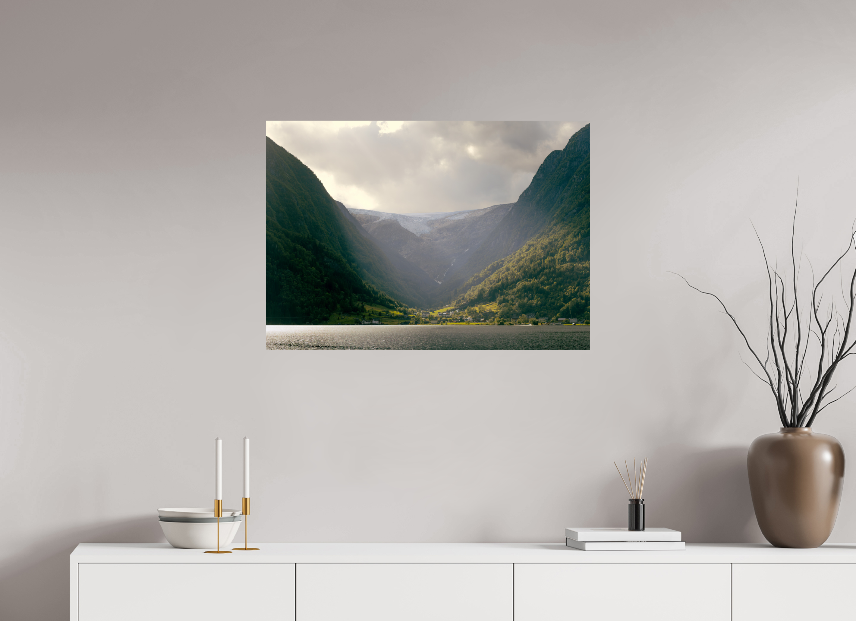 ISO A1 (84,1 x 59,4 cm), Photo Print On Fuji Crystal DP II From Glacier To Fjord