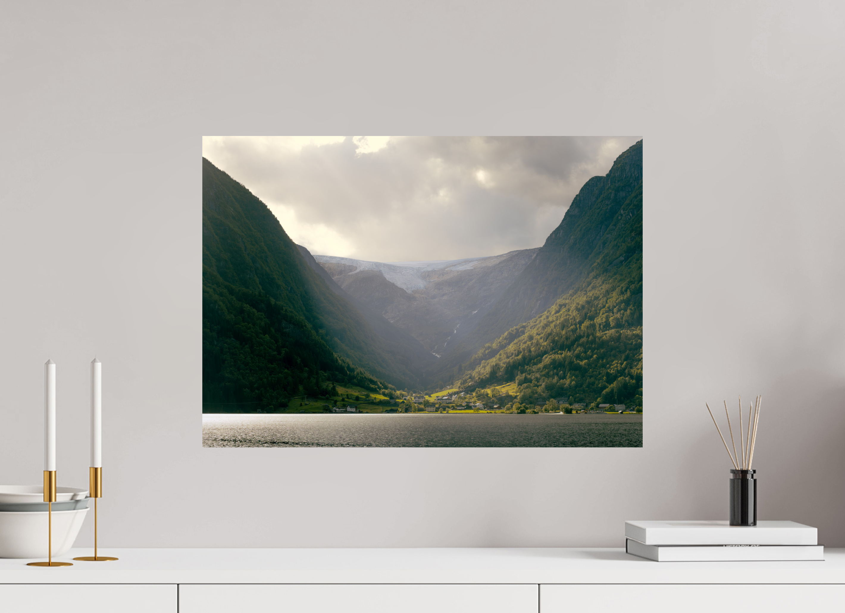 ISO A2 (59,4 x 42 cm), Photo Print On Fuji Crystal DP II From Glacier To Fjord